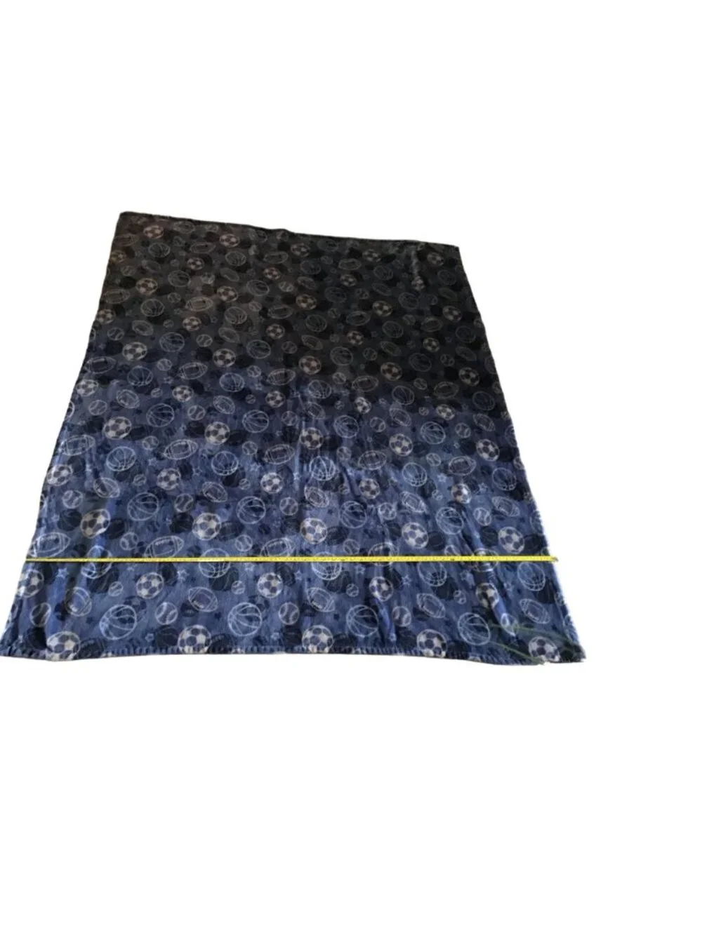 MULTI SPORTS BLUE SOFT WARM THROW BLANKET